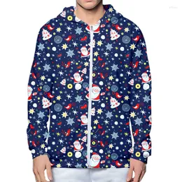 Erkek Hoodies Merry Anti-Christmas Mavi 3D Baskılı Hoodie Erkekler Sweatshirt Unisex Street Giyim Zip Külkü Gündelik Ceket Trailsuits Özel 4xl