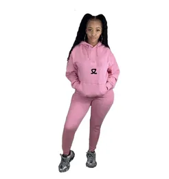 Damen-Trainingsanzüge, rosa, zweiteiliges Set, Sportbekleidung, sexy Kleid, Jogging, lässig, langärmelig, Kapuzenmantel, Hosenanzug, S-XXL