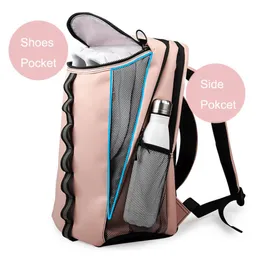 Bolsa deportiva de gimnasio para mujer, bolsa de Fitness rosa, mochila reflectante impermeable, tenis, bádminton, bolsa de viaje Softback Sport223z