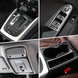 Наклейка на углеродное волокно для Audi A4 B8 A5 CAR -Смешивание воздуха Кондиционирование CD Панель Дверь Дверь Подлокотник