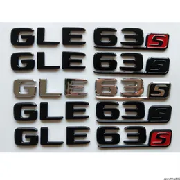 Chrome Black Letters Nummer Trunk Badges Emblems Emblem Badge Sticker voor Mercedes Benz W166 C292 SUV GLE63S GLE63 S AMG250I