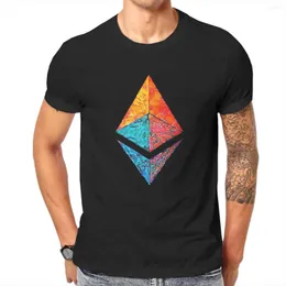 Camisetas masculinas de homens cáusticos ethytomiathchain de ácido cáustico Blockchain BTC camisetas