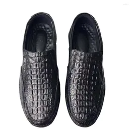 Dress Shoes Wanexing Crocodile Back Bone Men Casual Fashion True Skin Trend Flat Loafers