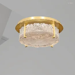 天井のライトパーソナリティラグジュアリー銅ランプクリエイティブロータスポンドムーンライトシンプルな雰囲気のリビングルームダイニング
