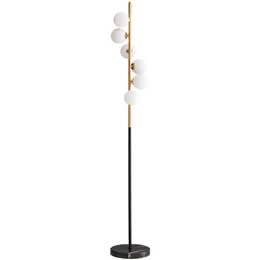 Post Modern Modo Floor Standing Lamps With Glass Shade Marmor Stone Bas Floor Lamp för vardagsrum sovrummet