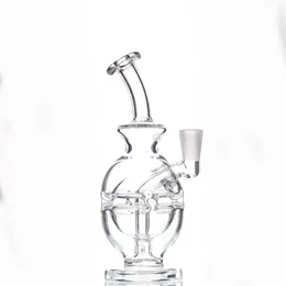 Bong d'acqua in vetro piccolo da 5,8 pollici per narghilè Clear Fab Egg Mini Dab Rigs Beaker 10mm Female Joint