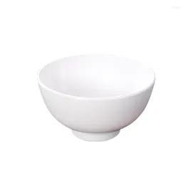 Bowls White Melamine Small Bowl Restaurant Soup Plastic Imitation Porcelain Rice Seasoning