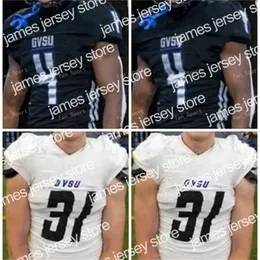 American College Football Wear Thr Ncaa College Jerseys Grand Valley State GVSU 22 Aryuan Cain-Veasy 26 Tariq Reid 31 Johnt'e Crawford 45 Jayk Slager Brandon Carr CU