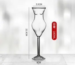 Weingläser Ktv Bar Besonderes Trinken Cocktailglas Kreative Persönlichkeit Sexy Schönheit Menschlicher Körper Tasse Hochfüßiges Getränk