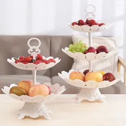 Plates Cake Stand Afternoon Tea Wedding With Base Party Tableware Bakeware Plastic Tray Display Rack Decorating Tools