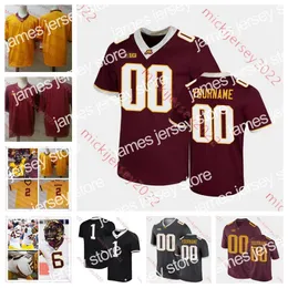 American College Football Wear Custom Minnesota Golden Gophers Football 6 Jacob Knuth Chris Autman-Bell Athan Kaliakmanis Daniel Jackson Cole Kramer Kristen Hosk