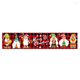 Table Cloth Christmas Runners Santa Claus Runner Holiday Linen 70.8 Inches Long Tablecloth