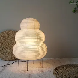Table Lamps Japanese Design Akari Noguchi Yong Lamp White Rice Paper Decorative Desk Lights For Bedroom Living/Dining Room Study Loft
