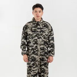 Gymkläderarbete Jumpsuit svettabsorberande män overall vattenbeständig långärmad