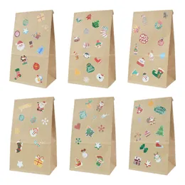 Custom Biodegradable Food Gift Packing Kraft Sandwich Biscuit Bakery Packaging Cookie Pastry Paper Bag With DIY Sticker Seal A369