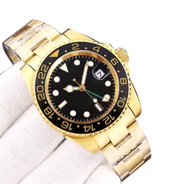 Vista de luxo para homens AAA Designer Mens relógios mecânicos Automático Automático Moda Gold Relvadores de pulso 904L Straia de aço inoxidável à prova d'água Montre de luxo