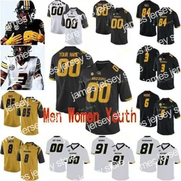 American College Football Wear MISSOURI TIGERS Football Jersey 14 Dominic Gicinto 7 Damon Hazelton 7 Kelly Bryant 81 Albert Okwuegbunam 3 Drew Lock NCAA College Men W