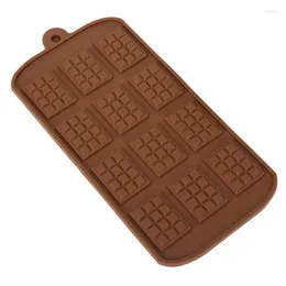 Moldes de cozimento 12 grade molde de silicone waffle fondant fondant patisserie barra de doces bolos de molde decoração acessórios de cozinha