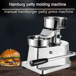 100 mm manuell hamburgermaskin Press Maker Burger som bildar rund köttformning aluminiumburger patty makers