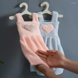 Towel Coral Towels Hand Girl Soft Absorbent Hangable Non-linting Kitchen Cleaning Cute Fleece Bathroom