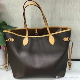 Oxidize Leather Shopping Bag NF Designer Brand Real Leather Purse High Quality Handbags Branded Handbag PVC Purse GM MM Bag Initin284a