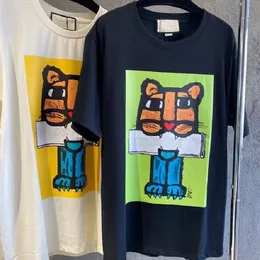 T-shirt da uomo firmata Tiger Letters Design Abbigliamento Taglie forti S-5XL Abbigliamento classico sciolto T-shirt estive Girocollo