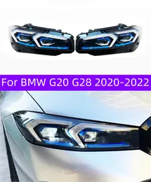 BMW G20 G28 LED Far 2020-2022 Farlar 3 Serisi M3 Drl Sinyal Yüksek Beam Angel Göz