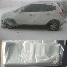 Bil täcker Elastic Clear Plastic Universal Waterproof Anti-Dust261K