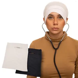 Beralar 2023 Stretch Jersey Kadın Tüp Kapı Şapka Scarf Beanie Altında Kulak Deliği ile Kulak Deliği Açılış Hijab Scrub