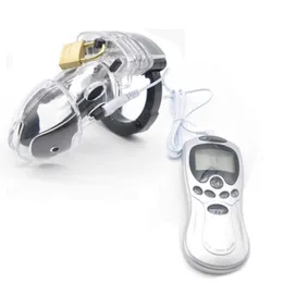 ビューティーアイテムマスターベーターペニスSMプロップCBデバイス男性セクシーなおもちゃを調整するための電気ショック貞操ロックベルト
