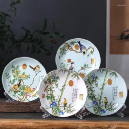 Tallrikar Jingdezhen Ceramic Home High Grade Dish Deep Plate Bone China Ris Runda soppa El Creative Table