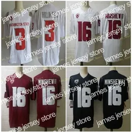 American College Football Wear Thr Herren NCAA #16 Gardner Minshew II Washington State Cougars Trikot #3 Tyler Hilinski Football genähte Trikots S-3XL