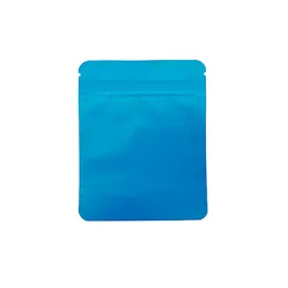 فاتحة سلالة زرقاء فاتحة ملونة الأكياس مايلر 3.5G غير لامع حقيبة تغليف الغذاء الجاف الجاف