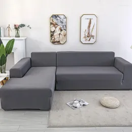 Stol täcker Elastic Corner Sofa Cover för vardagsrumssträng soffan behöver beställa 2 stycken om l-stil sektion