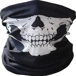 Бесплатная бесшовная волшебная черепа шарф наполовину маска шарфы велосипедные маски для верховой езды теплый шейный еду на открытом воздухе маски турбаны Балаклавас