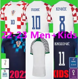 2022 Croacia MODRIC 크로아티아 축구 유니폼 국가 대표팀 Livaja Kramaric PERISIC KALINIC 22 23 Croazia 축구 셔츠 KOVACIC 나이지리아 남성 키즈 키트 유니폼 24