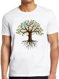 Men's T Shirts Tree Of Life T-Shirt Hippie Wicca Pagan Shaman Yoga Buddhism Druid Tee 71 Printing Men Tops Shirt