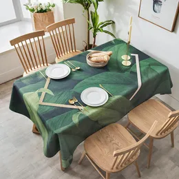 Bordduk Ljus lyxig vattentät bordsduk Oljeproof nordiskt rektangulärt kaffe modern enkel tafelkleed rumsdekor