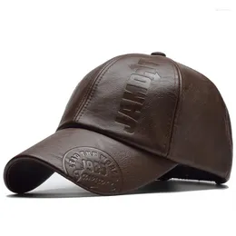 Top kapaklar erkekler vintage ayarlanabilir deri beyzbol şapka düz spor açık katı düşük profilli baba şapka