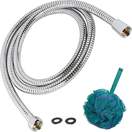 TRIPHIL Kink-free Shower Hoses 71" Extra-long for Handheld Showerhead Hose Replacement Flexible Metal Shower Tube Extension Stainless Steel Sleeve Chrome 71 Inches