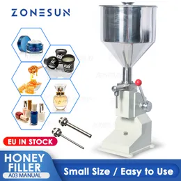 Zonesun Manual Food Oil Filling Machine Water Sauce Honey Liquid Paste Packaging Equipment Shampoo Juice Filler ZS-A03