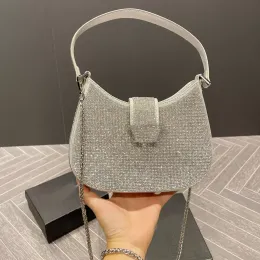 Diamant-Tasche Axillary Bags 2023 Luxus-Designermarke, modische Schulterhandtaschen, hochwertige Damen-Fädelketten, Tasche, Clutch, Geldbörse, Umhängetaschen, Kunstwerk-Geldbörsen