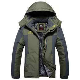 Outdoor Jackets Hoodies 2022New 2021 Winter Fleece Warm Thick Parkas Jacket Coat Men High Quality Outdoor Outwear Waterproof Hooded Casual Parkas Men L- 0104