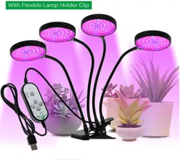 DC5V USB LED Grow Light With Control Full Spectrum Sunlike LED Phyto Lamp For Indoor Plants Seedlings Flower Home Tent