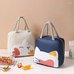 Dinnerware Sets Cartoon Thickened Insulated Bag Aluminum Foil Large Capacity Cooler Ice Portable Oxford Cloth Lunch Thermal Picnic