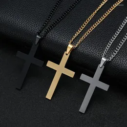 Pendant Necklaces Danymia Fashion Cross Necklace Link Chain Charm Male Punk Hip Hop Jewelry Gift Women Men Accessories Whosale