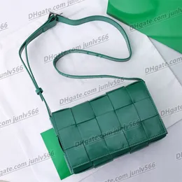 Hög handvävd axelväska i läder Handväska Lyxig designer i flera färger Handväskor för kvinnor Axelvävd kudde Kosmetiska väskor Plånböcker