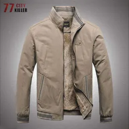 Jaquetas ao ar livre moletons de inverno engrossar jaqueta de carga masculina lã militar quente e sólido quebra -vento de casacos de algodão masculino jaqueta masculina 0104