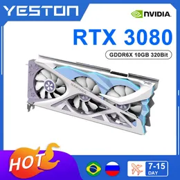 新しいRTX 3080 RTX 3080 10G 10GBグラフィックカードDDR6X 320ビットゲームビデオRGB GEFORCEデスクトップNVIDIA GPU PLACA DE VDEO