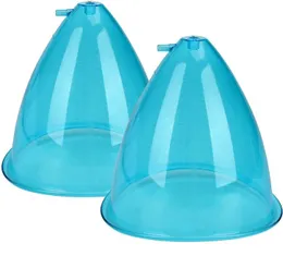 For vacuum therapy slimming machine180ml XXL Size 21cm extra large Size Plastic Big Buttock Lift Blue Transparent Cups